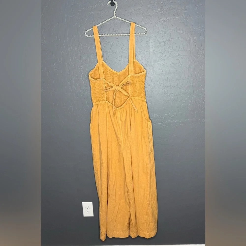 New Free People Forever and Always Ruched Jumpsuit